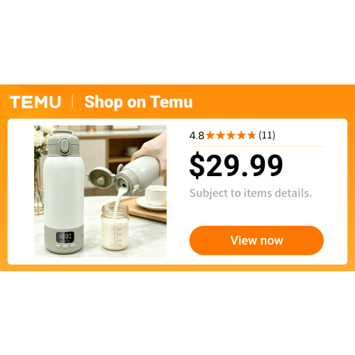 portable bottle warmer fast heating milk warmer go 17oz - Temu