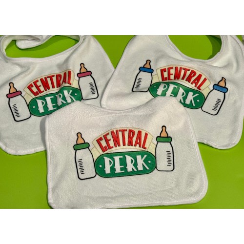 Friends Inspired Central Perk Baby Bibs