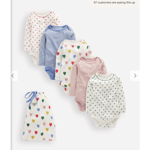 5-pack Bodies-Multi Hearts | Boden USA
