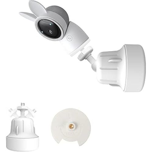 Baby Monitor Mount Stand Compatible with ARENTI 2K Alnanny A4 Baby Camera with 1/4" Threaded Hole,Flexible Adjustable Baby Monitor Wall Mount Holder, Perfect View Angle and Easy to Install