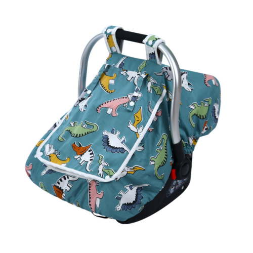 Dinosaur Car Seat Covers With Breathable Mesh Peep Window