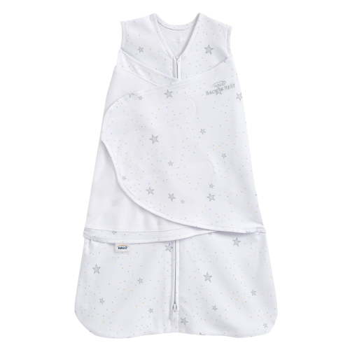 HALO Sleepsack® Swaddle, 100% Cotton, Stardust, Newborn Boys, 0-3 Months