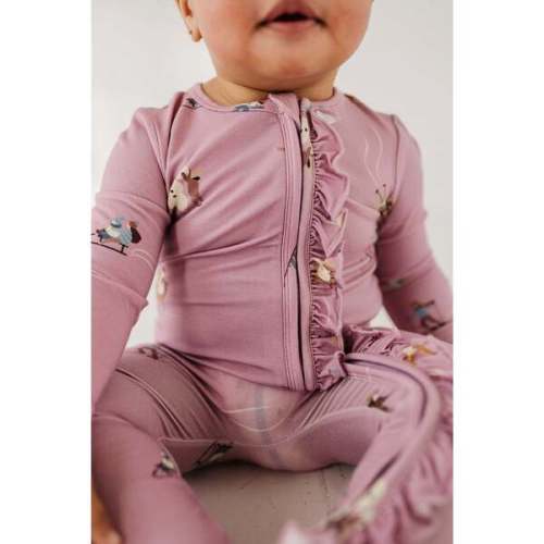 Footie Romper Ski in Mauve - Babysprouts | Maisonette