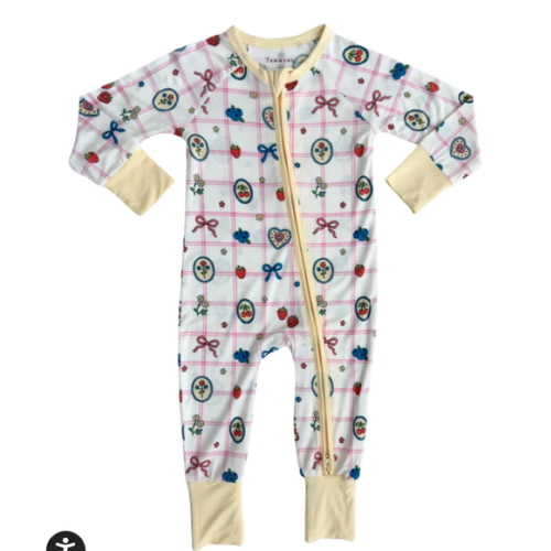 Sweet Plaid Zipper Romper – In My Jammers