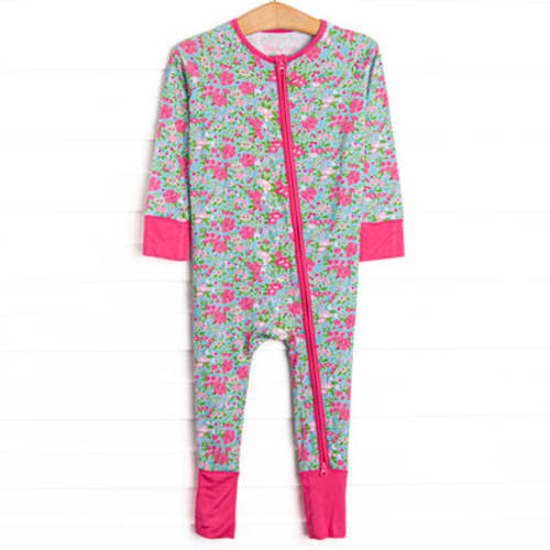 Water Lily Lady Bamboo Zippy Pajama, Green – Stitchy Fish