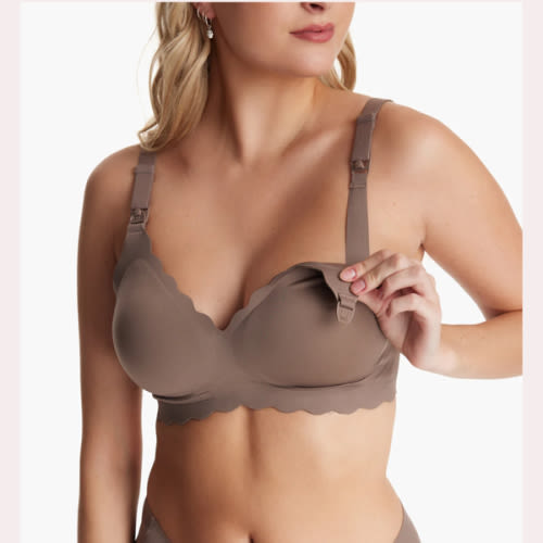 Jelly Strip - Seamless Floral Push up Nursing Bra