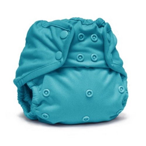 Kanga Care Rumparooz Double Leg Gusset Reusable Cloth Diaper Cover One Size Snap | Aquarius Blue 6-35 lbs