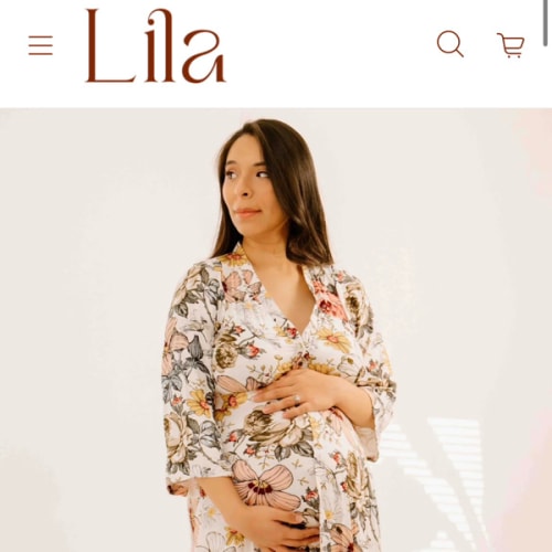 Lila Labor & Postpartum Gown Vintage Floral