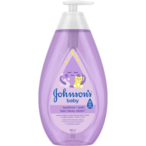 Johnson's Baby Bedtime Bath Wash, Baby Wash and Cleanser, Tear-Free Moisture Wash with Soothing Natural Calm Aroma Large, 800ml