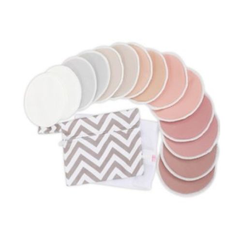 14pk Soothe Reusable Nursing Pads for Breastfeeding, 4-Layers Organic Breast Pads, Washable Nipple Pads