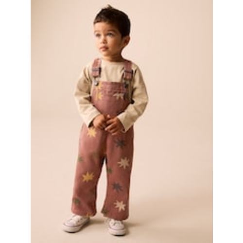 Buy Rust Red Star Print Dungarees (3mths-7yrs) from Next USA