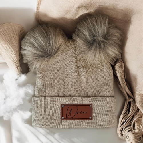 Baby/kids Pom Name Beanies