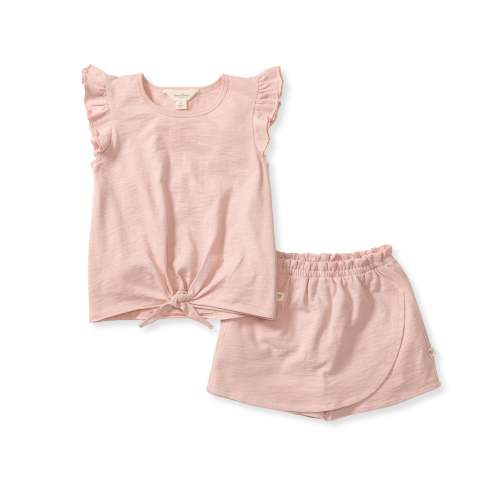 Organic Girl Slub Tee & Shorts Set – Burt's Bees Baby