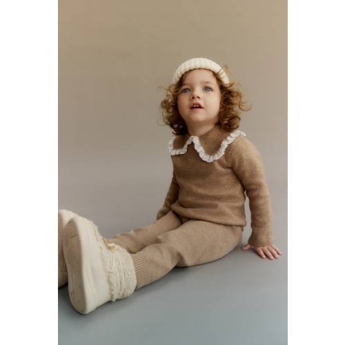 SWEATER WITH PETER PAN COLLAR