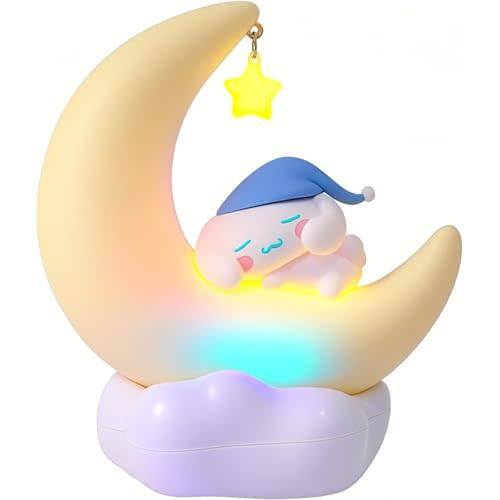 SOONHUA Cute Anime Character LED Night Light, Kawaii Night Lights for Room Rechargeable Desk Shelf Ornament Bedside Lamp