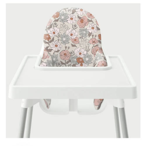 Highchair Cushion Cover - Poppy and Cosmos – Yeah Baby Goods