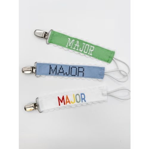 Pacifier Holders - Monogrammed