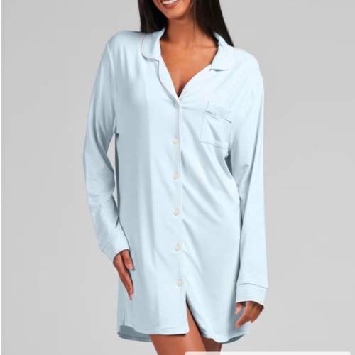 Luna Lounge Sleep Shirt | Long Sleeve Sleep Shirt | Comfrt