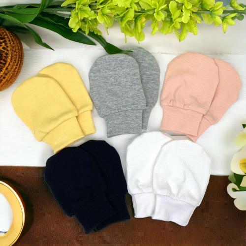Solid Colors Infant Scratch Mittens,Eczema Relief Mittens,Newborn Mittens,Protective Organic Cotton Mittens,Gender Neutral Stay on Mittens