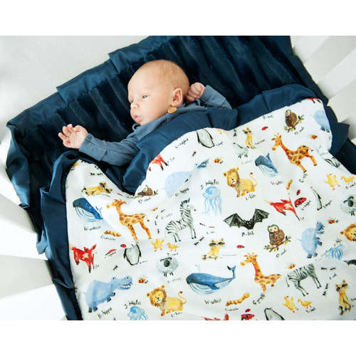 Minky Couture | ABC Zoo Blanket (Mini)