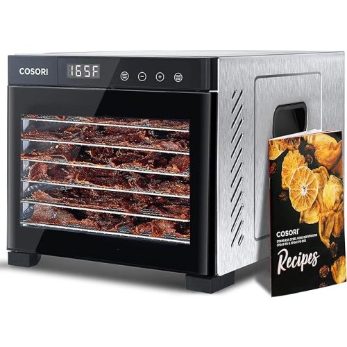 COSORI Premium 6-Tray Stainless Steel Food Dehydrator