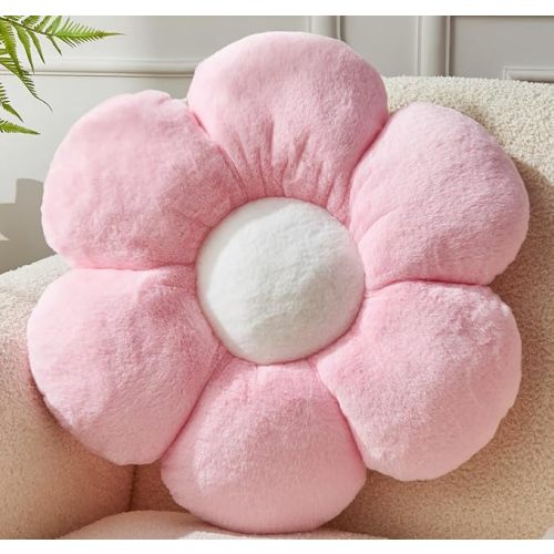 Flower Pillow,15.7In Daisy Pillow Pink Throw Pillows