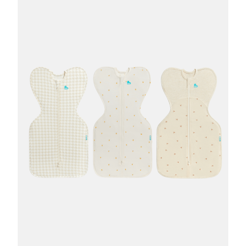 Swaddle Up Starter Bundle | 1.0 | 1.5 TOG | Houndstooth | Cream Lemons | Oatmeal Twigs