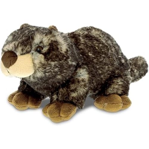 DolliBu Brown Marmot Plush - Super Soft Stuffed Animal, Fluffy Plush Animal Toys for Kids, Teens, and Adults, Cute and Realistic Animal Plush - 11 Inches