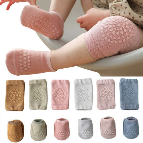 Crawl-Protect Anti-Slip Baby Knee Pad & Socks Set