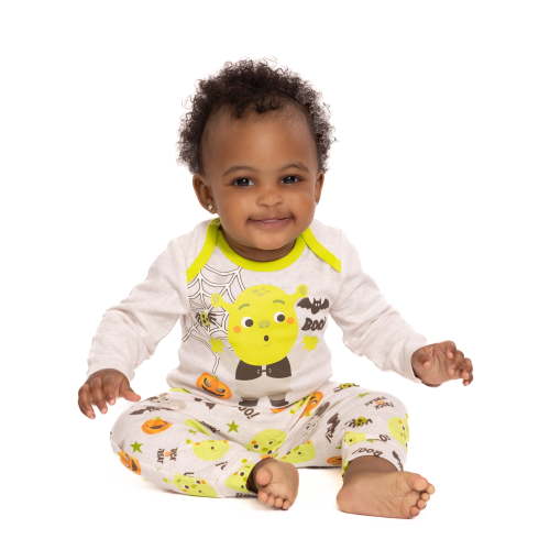 Halloween Shrek Baby Boys or Girls Bodysuit and Pants with Bib Set, 3-Piece, Sizes 0M-12M