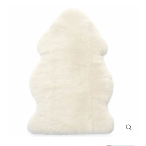 Sheepskin Rug for Babies, 100% Natural, Shorn Lambskin Wool, 2 x 3 Feet, Ivory