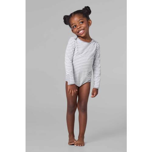 Baby's Bodysuit | Grey/White