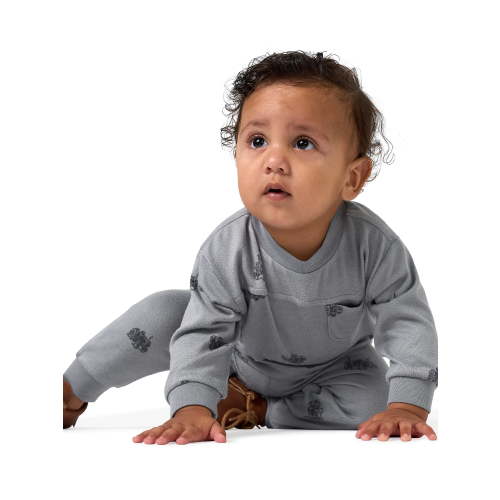 Modern Moments by Gerber Baby Boy Hacci Top and Jogger Outfit Set, Sizes 0/3 Months - 24 Months