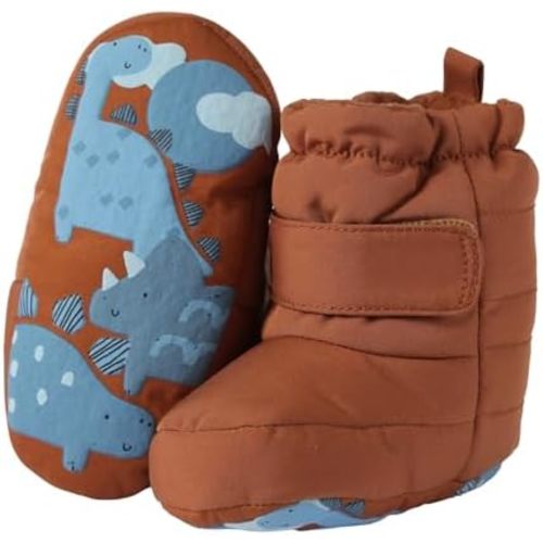 Baby Boys Girls Boots Infant Moccasins High Top Booties Toddler Non-Slip Soft Sole First Walker Crib Shoes 3-6,6-12,12-18 Months