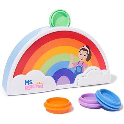 Ms. Rachel Official Electronic Rainbow Color Sorter with Lights, Music & Sounds, 7 Colors, Educational Toys & Toddler Toys for Girls & Boys Ages 1-2+
