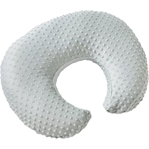 Pillowcase for Nursing Pillow and Positioner for Breastfeeding and Bottle Feeding, Propping Baby, Tummy Time, Baby Sitting Support, Awake-Time Support, Pillow Cover Only (Sea Foam)