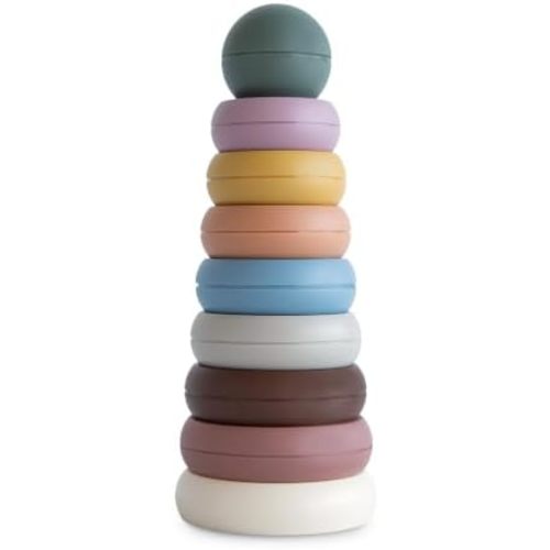 mushie Stacking Rings Toy | Made in Denmark (Rustic)