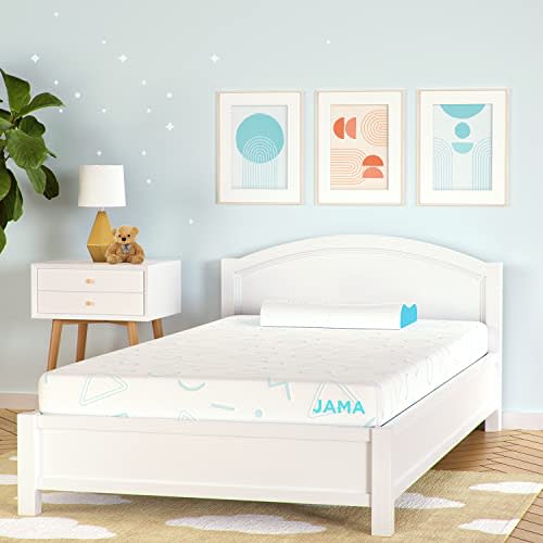 MLILY 5 Inch Full Mattress for Kids, Bunk Bed Mattress, Made in The USA of US Foam and Global Materials, CertiPUR-US Certified, Medium Firm Trundle Foam, Blue
