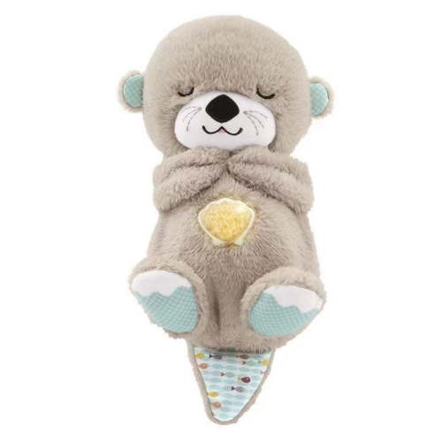 Breathing Otter Sleep And Playmate Otter Music Plush Toy, Soothing Breathing Plush Animal Toy