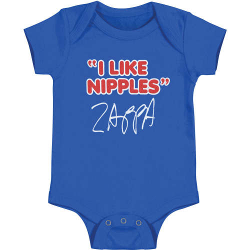 Frank Zappa I Like Nipples - Baby Creeper Bodysuit | Frank Zappa Merch Store