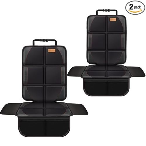 Bacgnyer Car Seat Protector, 2 Pack, Thickest Padded 600D Fabric Padding, Waterproof, Durable, Anti Slip Backing, Child Seat Protection, Suitable for Babies, Toddlers, Children