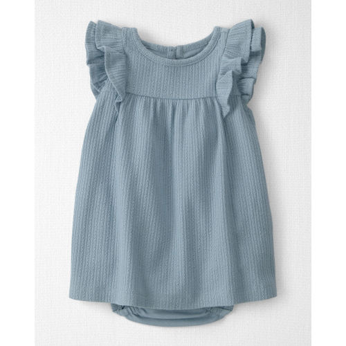 Baby Girl Pointelle Bodysuit Dress Made with Organic Cotton - Little Planet | Carter's