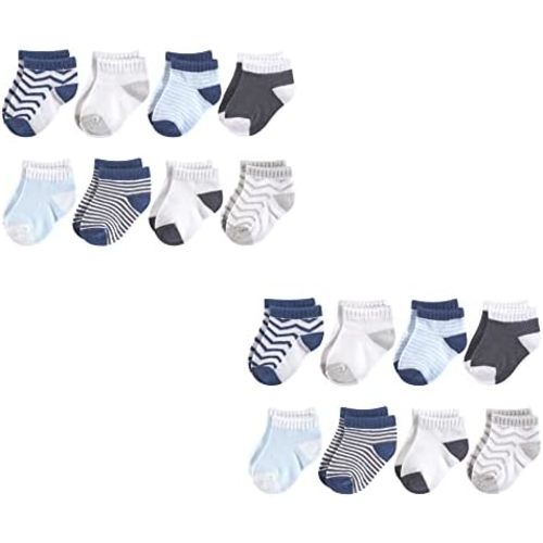 Luvable Friends Baby Fun Essential Socks Multi-pack- 0-6 Months