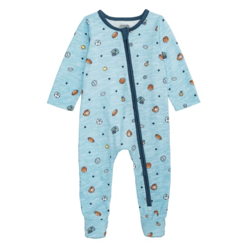 Mixed Sports Cotton Zip Sleeper | Mud Pie