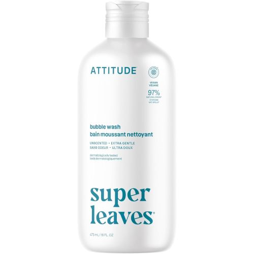 ATTITUDE Bubble Bath, Extra Gentle, Unscented, 16 Fl Oz