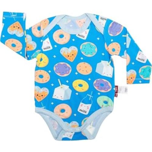 Long Sleeve Bodysuit for Baby Girls & Boys, Newborn Romper 92% Viscose from Bamboo, Tagless Baby Summer Clothes