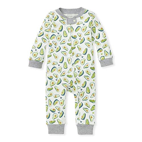 Burt's Bees Baby Baby Boys' Sleep and Play Pjs, 100% Organic Cotton One-Piece Romper Jumpsuit Zip Front Pajamas