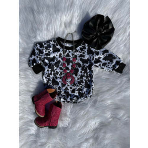 Cow Print Bubble Romper – Bella-Breez Boutique