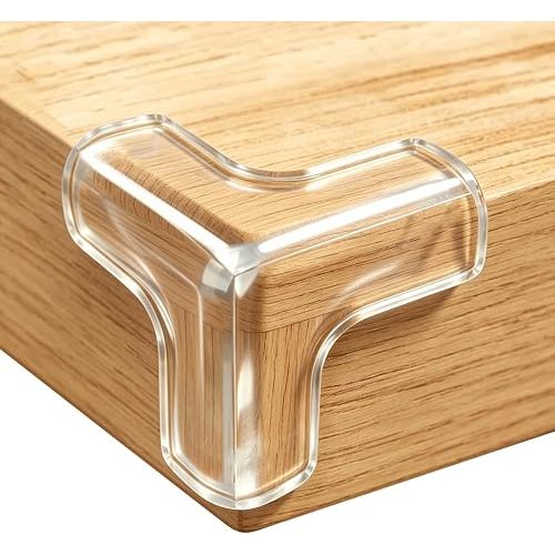 Corner Protector Baby, Large Table Corner Protectors Guards, 8 Pack | Baby Proofing Furniture Corner & Edge Safety Bumpers Covers, Clear