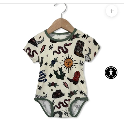 High Noon Short Sleeve Snuggle Bug Bodysuit